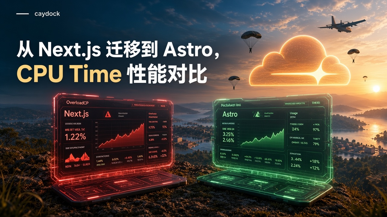 从 Next.js 迁移到 Astro：Cloudflare Workers CPU Time 性能对比